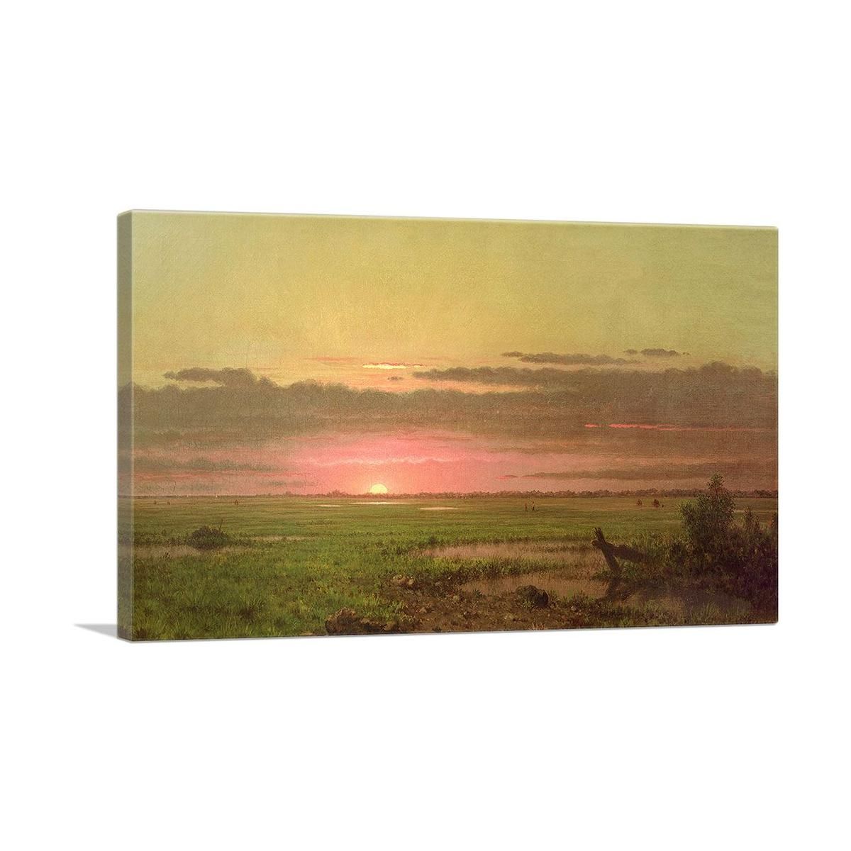 Sunset Marshland Canvas Art