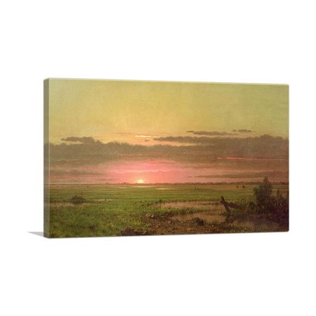 Sunset Marshland Canvas Art