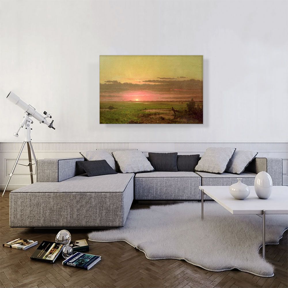 Sunset Marshland Canvas Art
