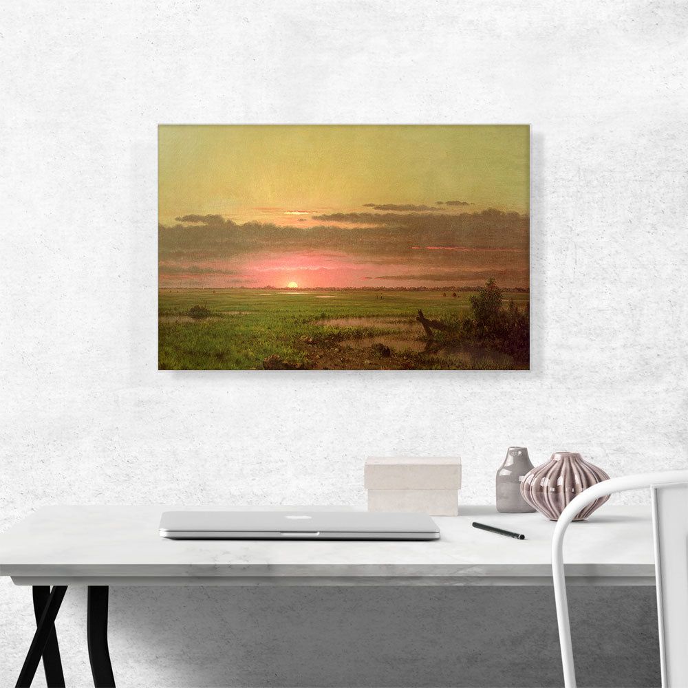 Sunset Marshland Canvas Art