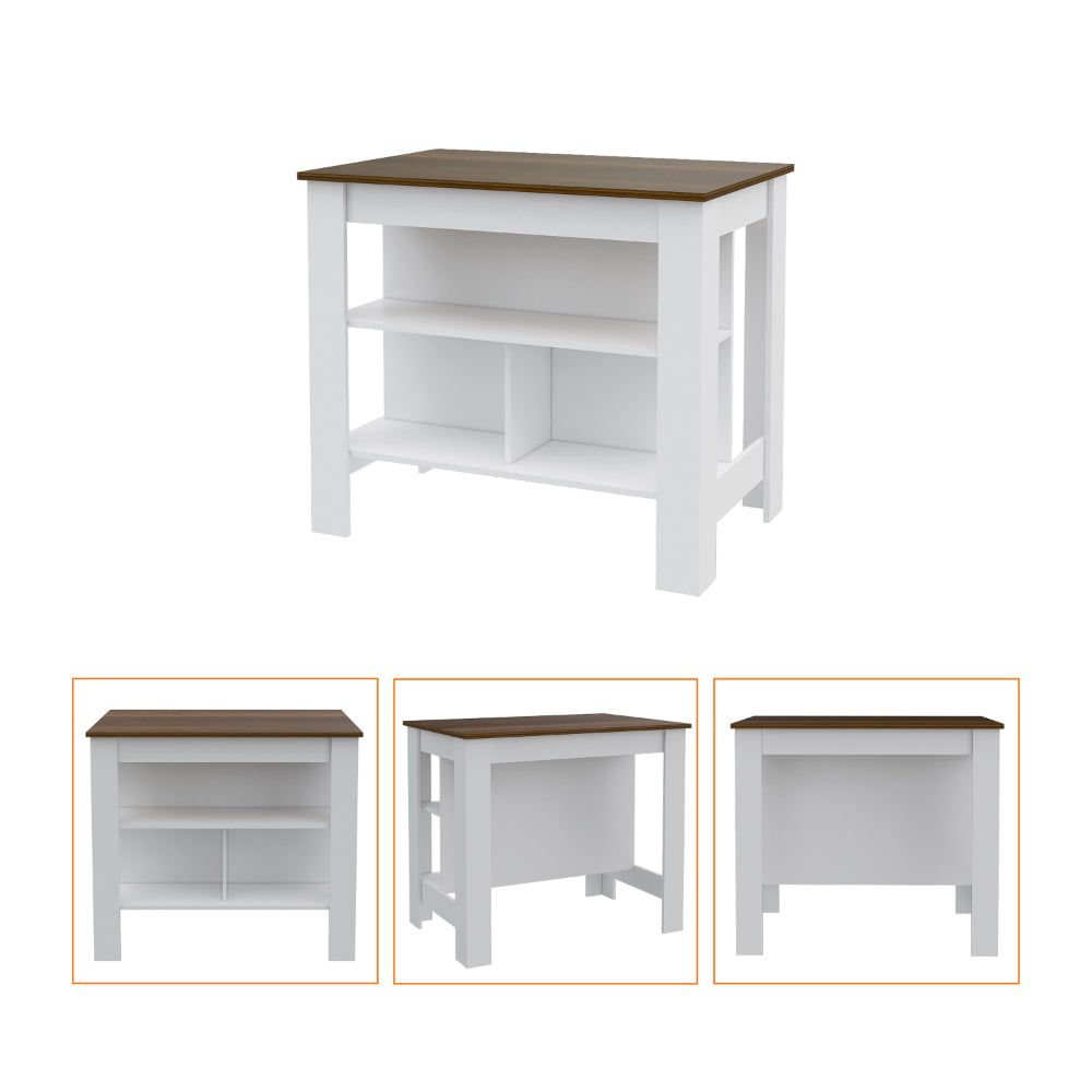 Surrey Kitchen Island and Pantry Cabinet Set
