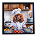 Sussex Spaniel The Chef Framed Wall Art