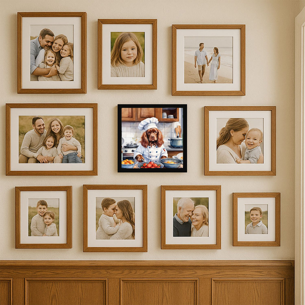 Sussex Spaniel The Chef Framed Wall Art