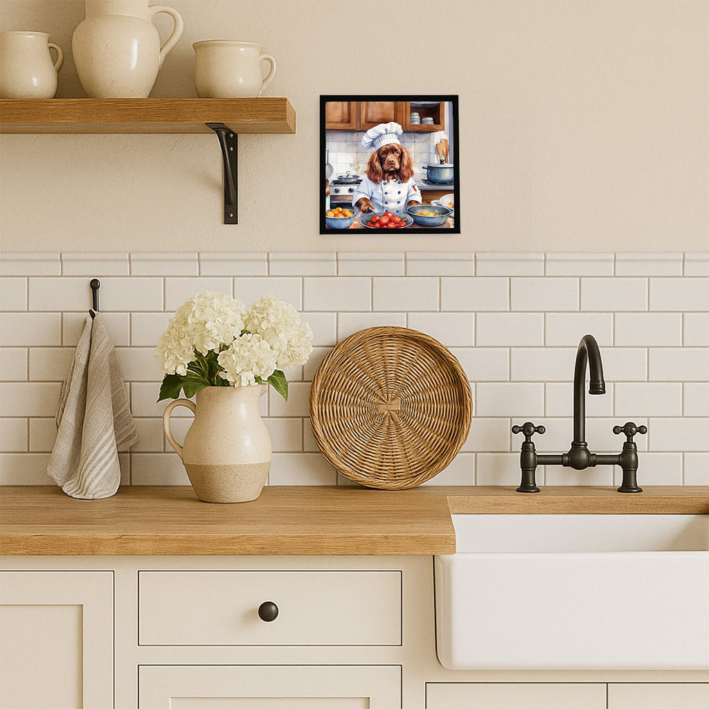Sussex Spaniel The Chef Framed Wall Art
