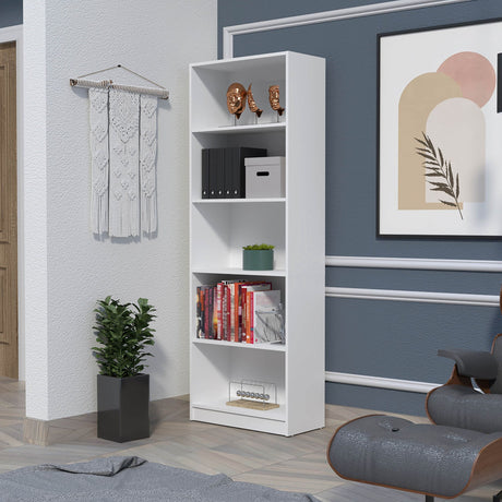 Sutton 4-Shelf Bookcase: Modern Storage for Any Room