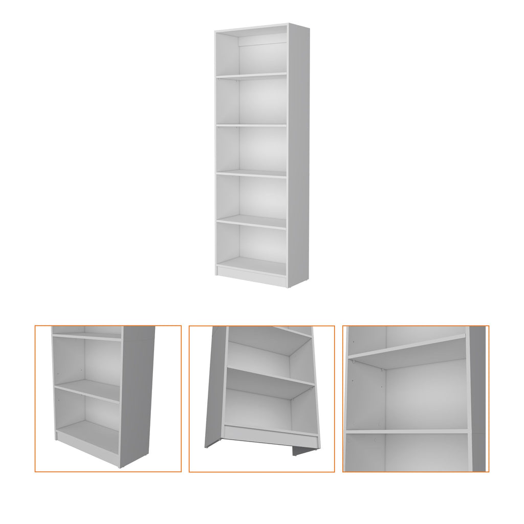 Sutton 4-Shelf Bookcase: Modern Storage for Any Room