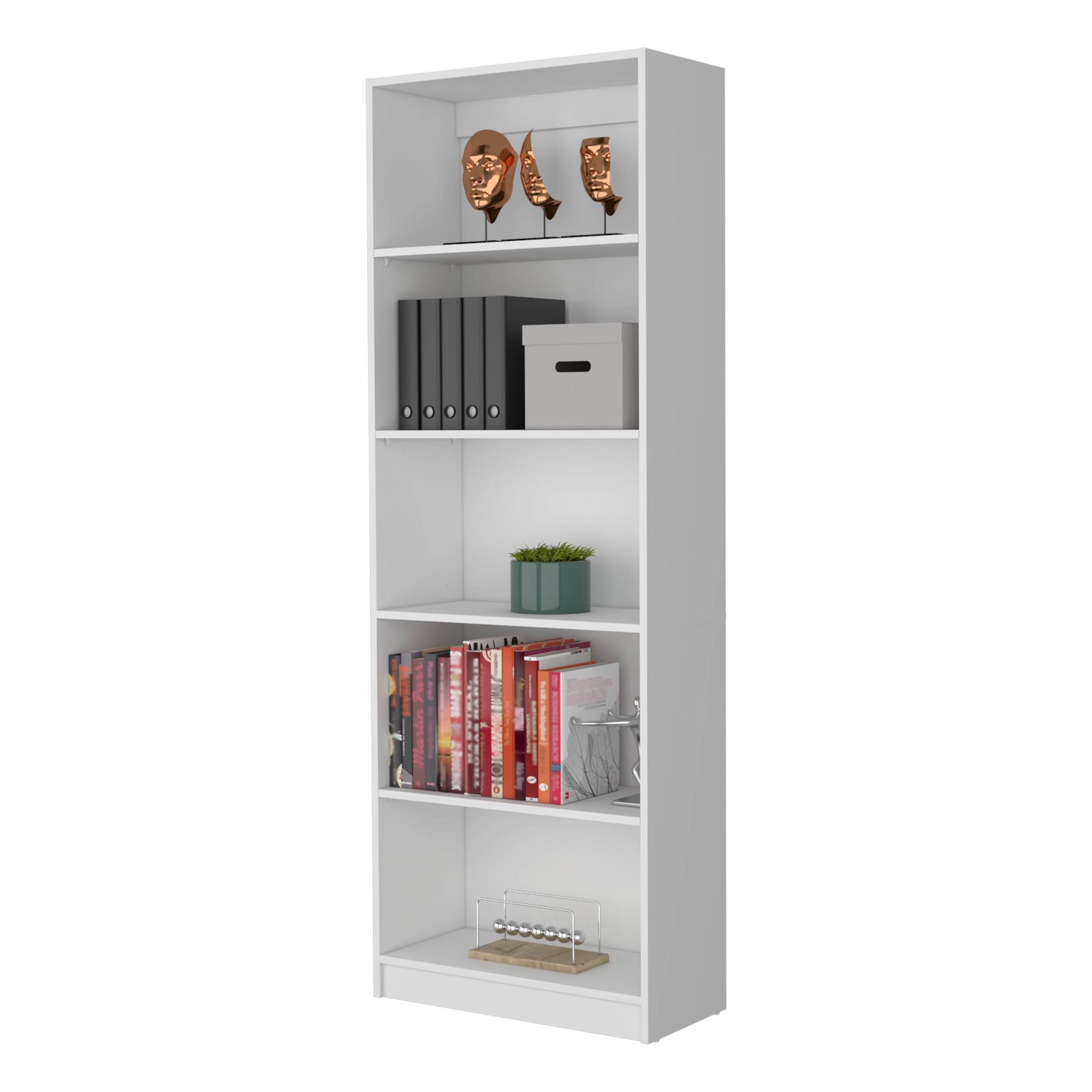 Sutton 4-Shelf Bookcase: Modern Storage for Any Room