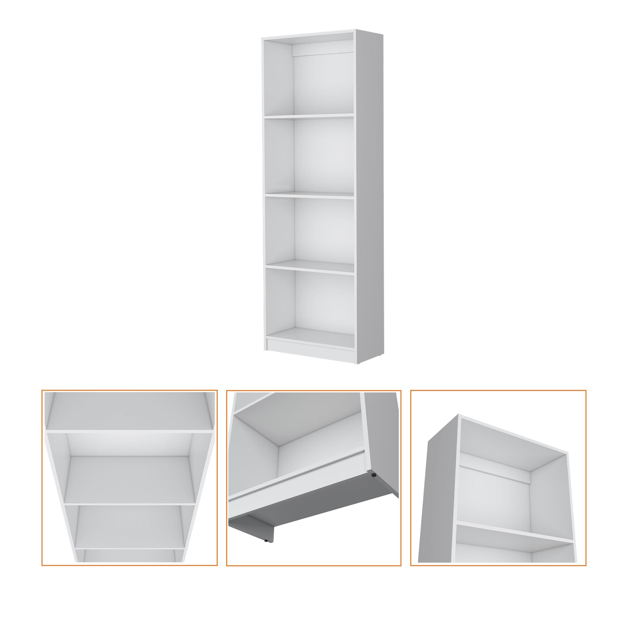Sutton Bookcase with Tier Storage Shelves