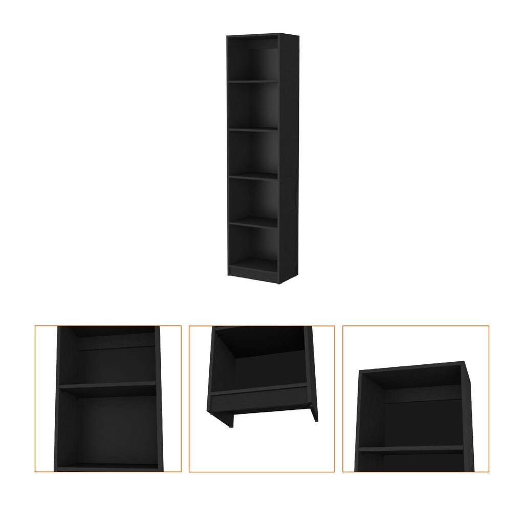 Sutton Slim Bookcase with 5 Shelves for Modern Living
