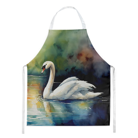 Swan Artwork Adjustable Bib Apron