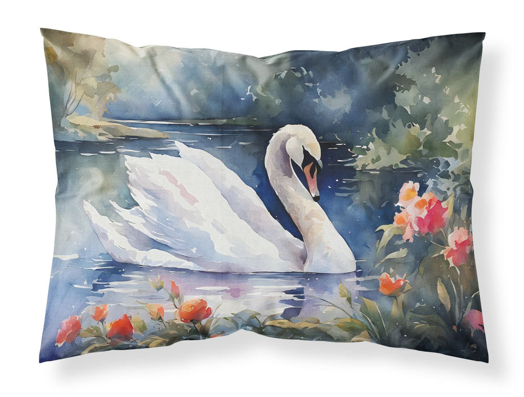 Swan Standard Pillowcase Lightweight Super Soft Easy Care Decorative Artwork Pillowcase