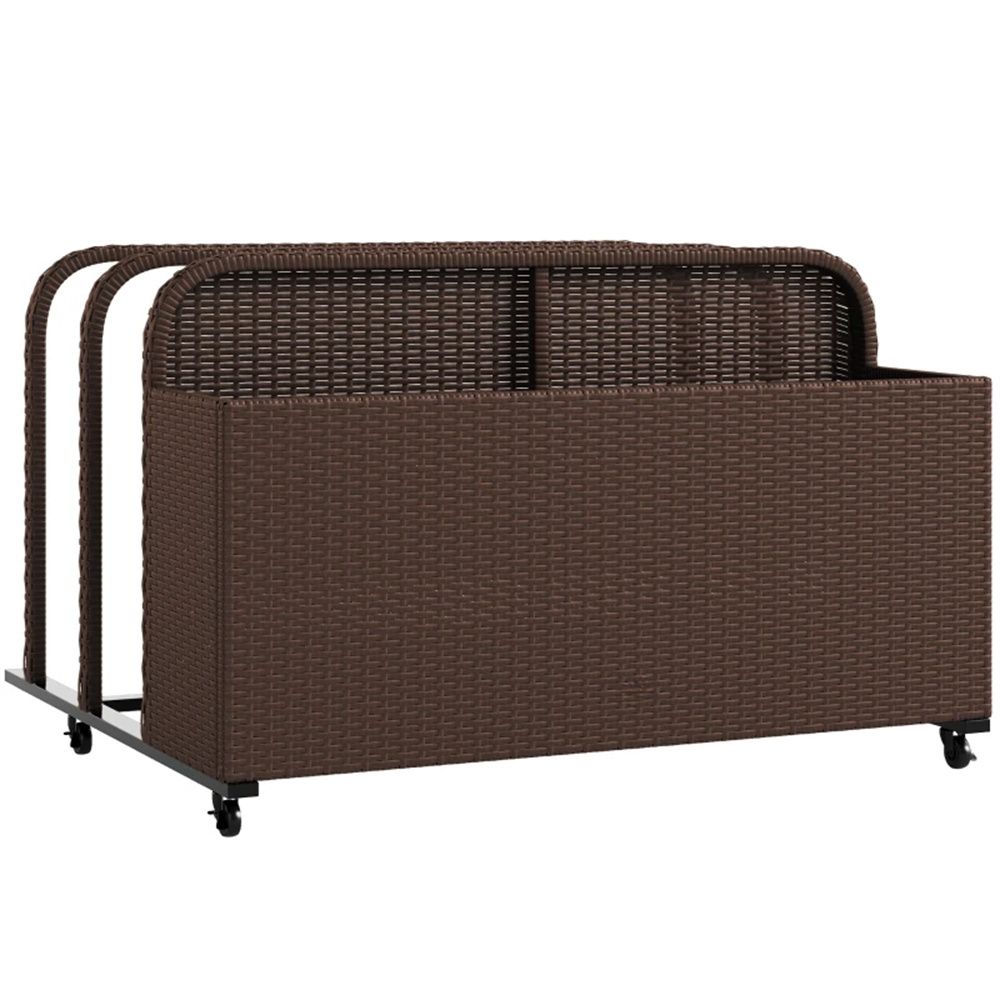 Three-Section Pool Float Storage Cart with Wheels