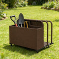 Three-Section Pool Float Storage Cart with Wheels