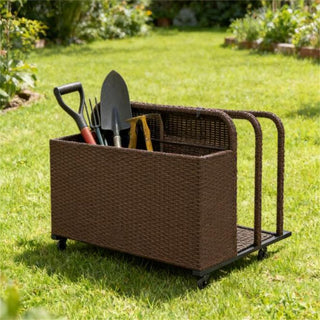 Three-Section Pool Float Storage Cart with Wheels