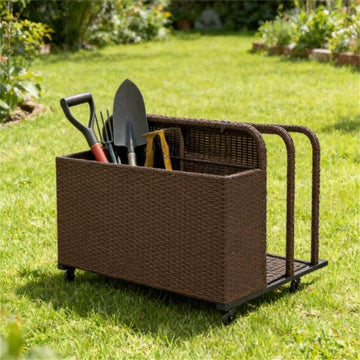 Three-Section Pool Float Storage Cart with Wheels