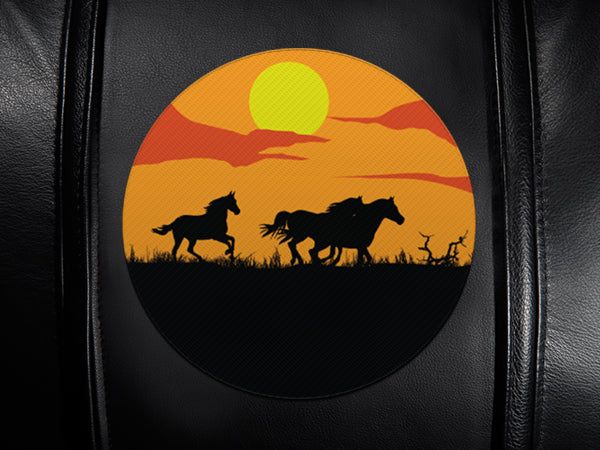 Horses Sunset Swivel Bar Stool
