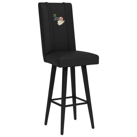 Santa Claus Merry Christmas Swivel Bar Stool