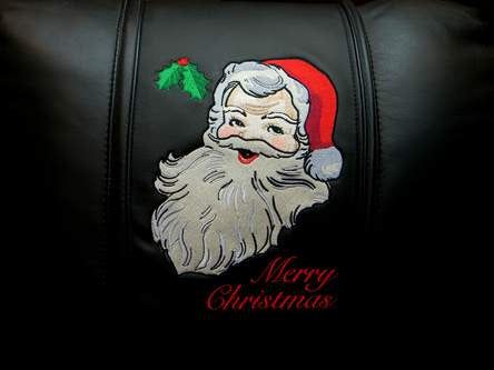 Santa Claus Merry Christmas Swivel Bar Stool