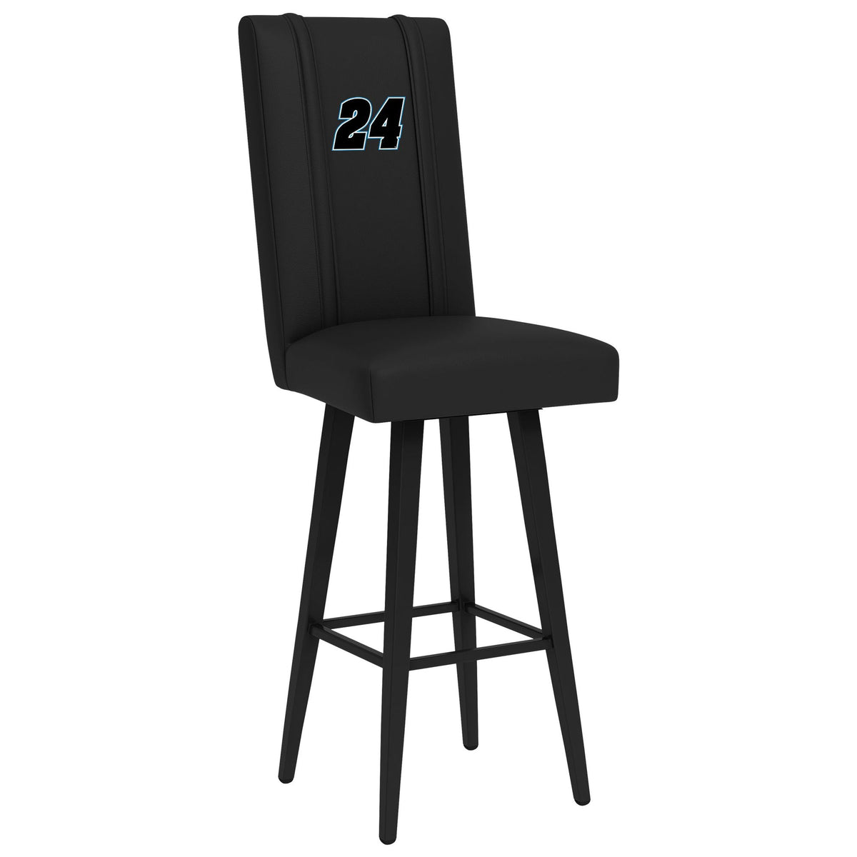 Swivel Bar Stool 2000 with William Byron #24 Black Logo