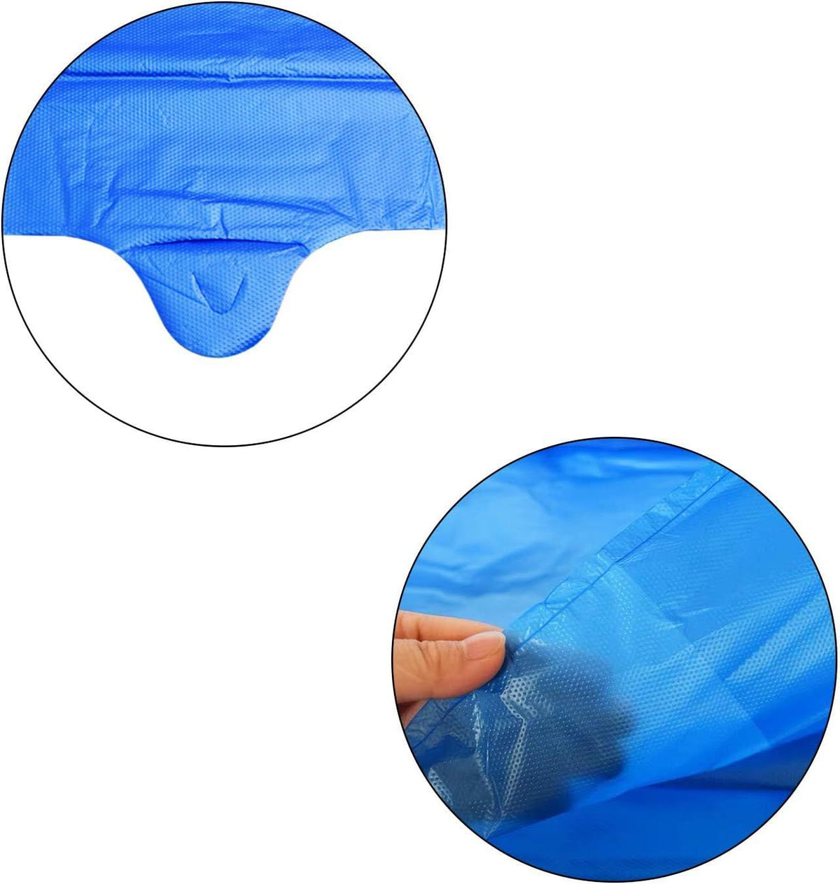 T Shirt Bags, Plastic Grocery Bags with Handles -, Blue (100 Count)