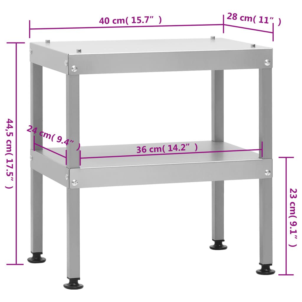 Outdoor BBQ Prep Table with Adjustable