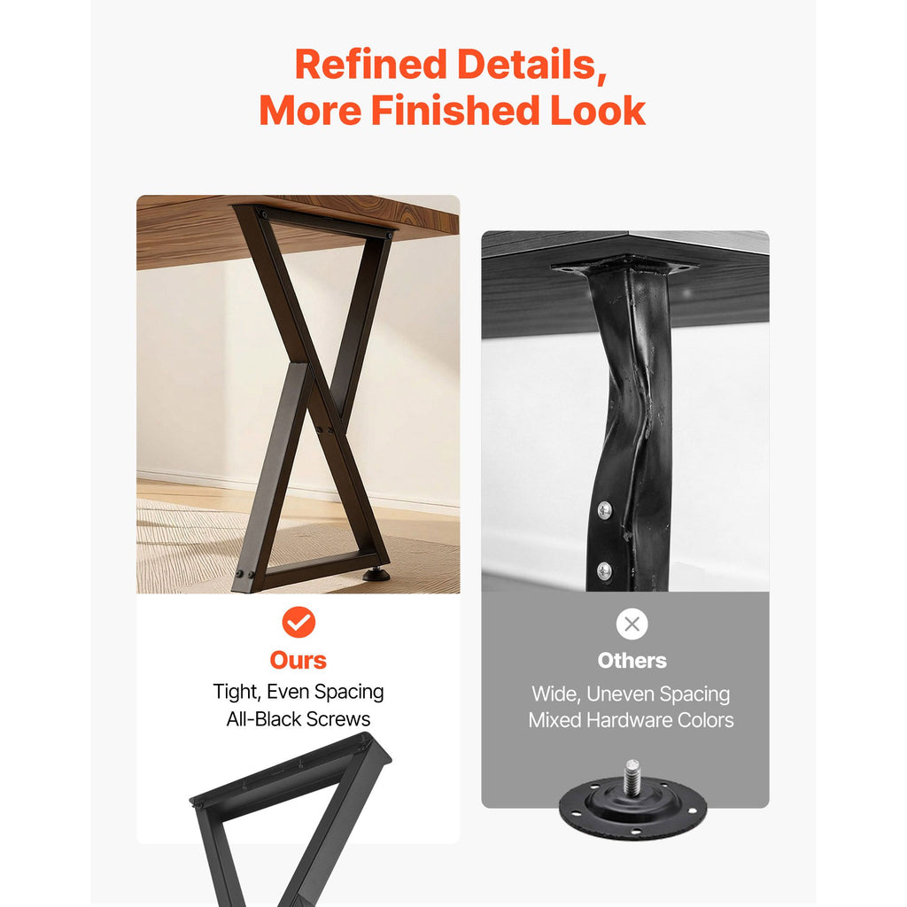Z-Shaped Furniture Legs for Custom Table Projects