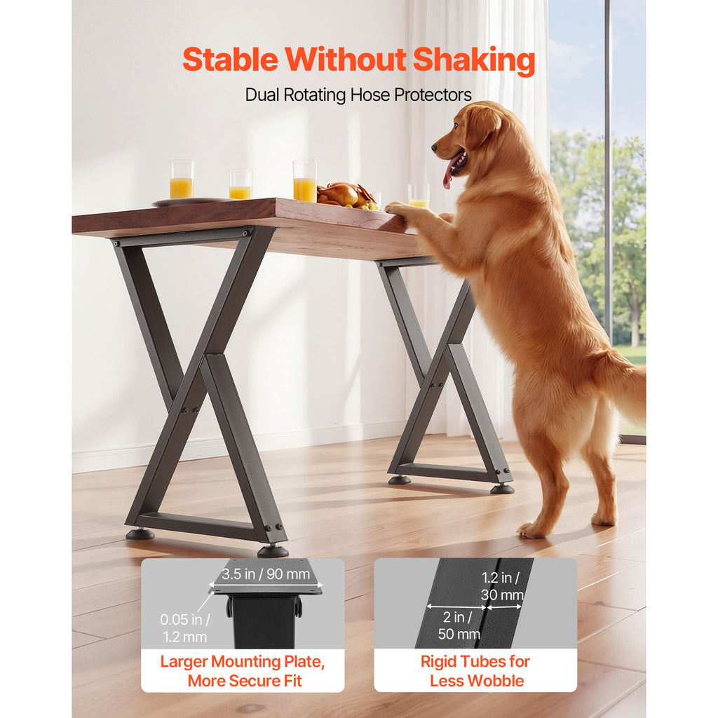 Z-Shaped Furniture Legs for Custom Table Projects