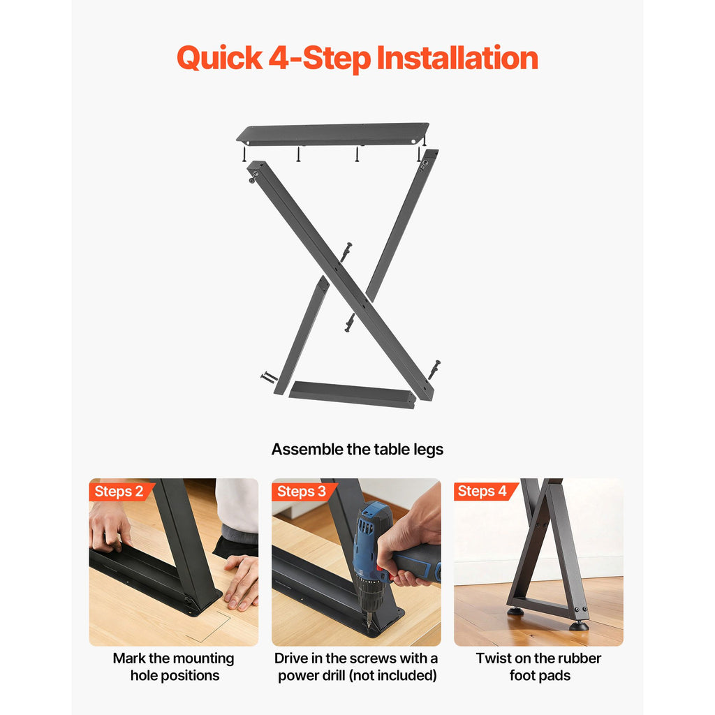 Z-Shaped Furniture Legs for Custom Table Projects