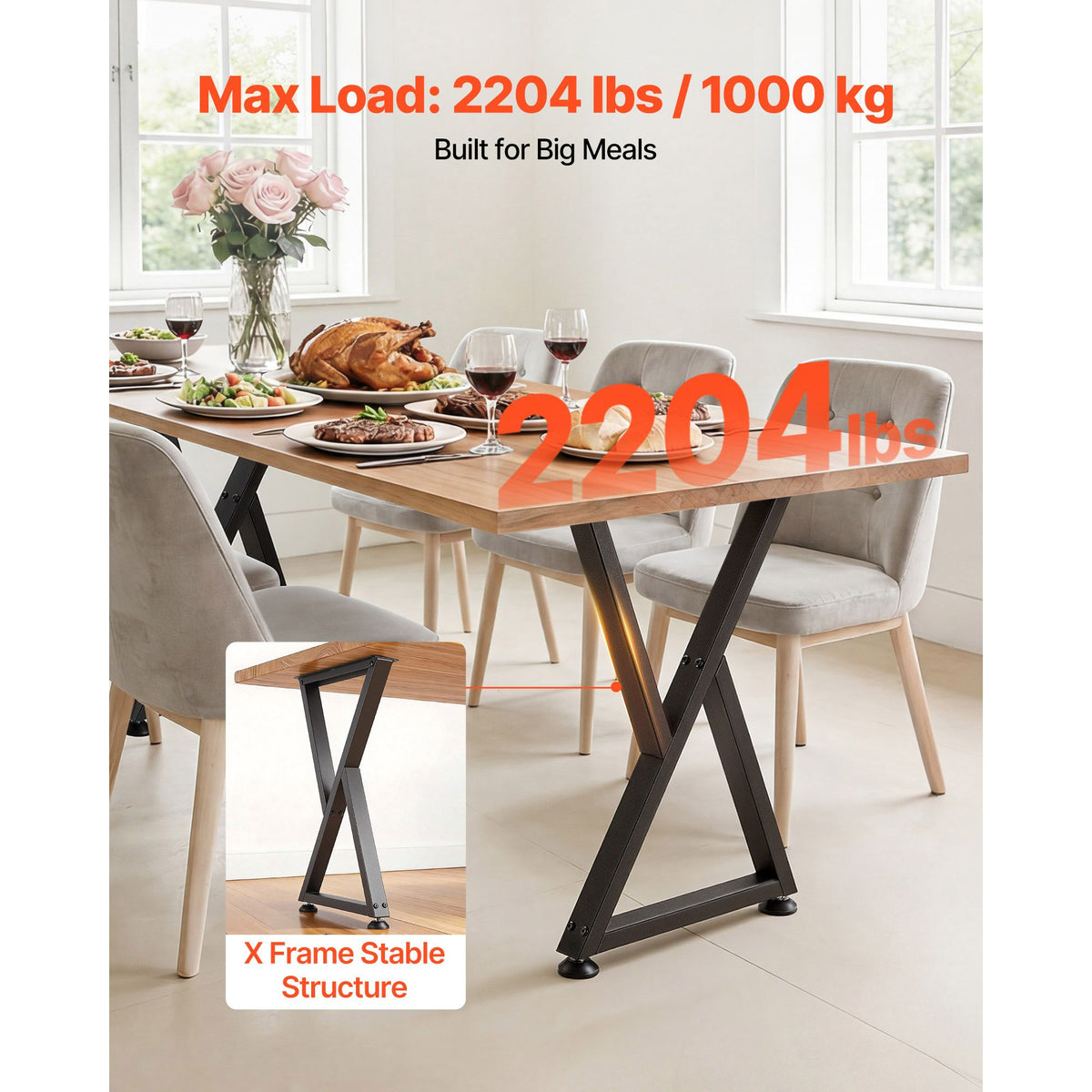 Z-Shaped Furniture Legs for Custom Table Projects