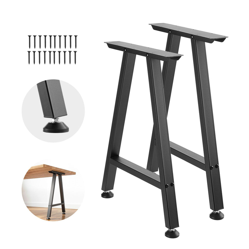 Table Legs, H x W Trapezoid Steel Furniture Legs, Modular Design, Easy