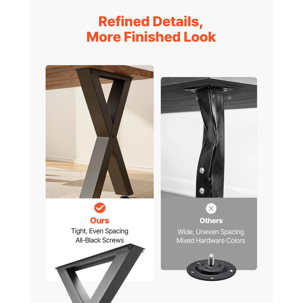 VEVOR Modular X-Frame Furniture Legs