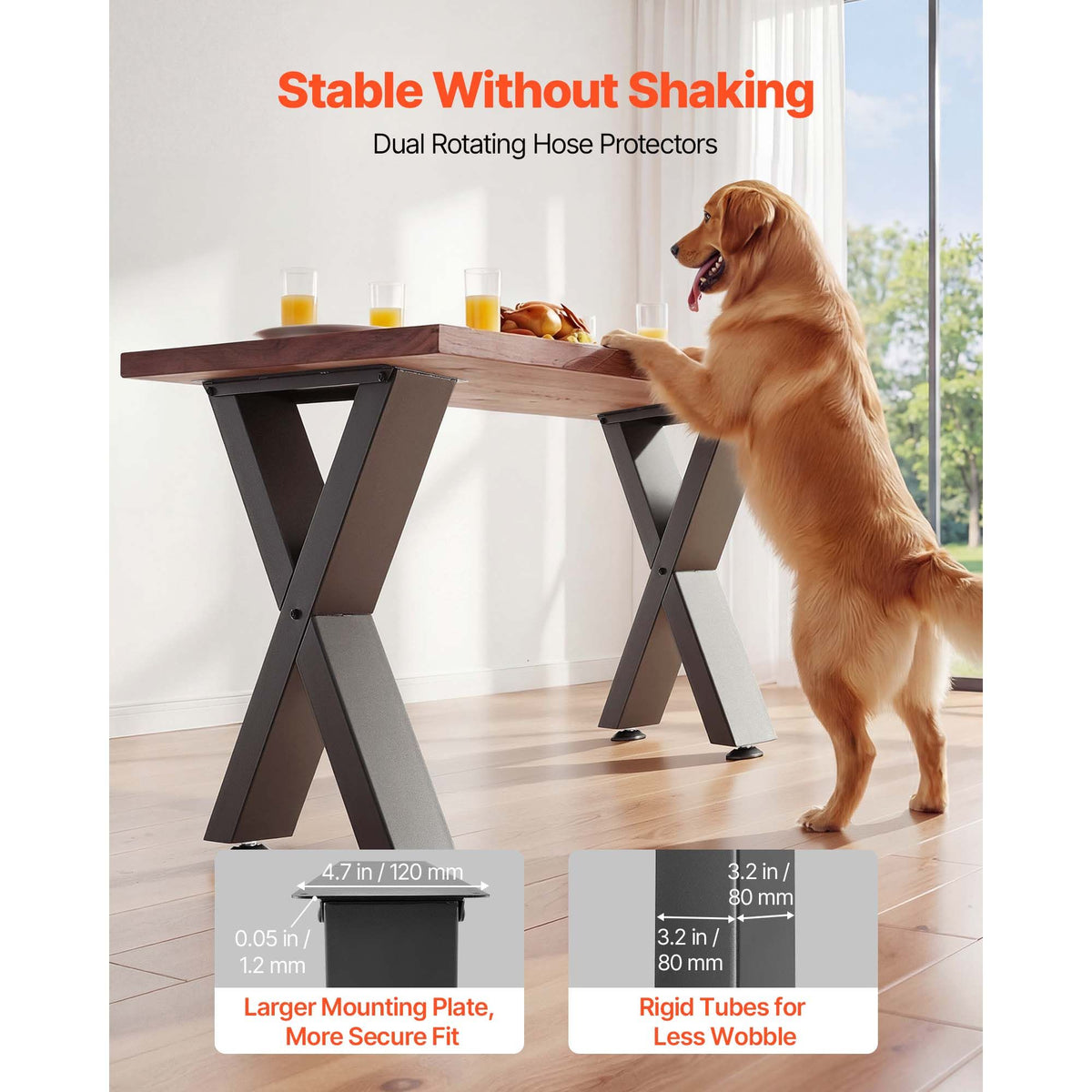VEVOR Modular X-Frame Furniture Legs