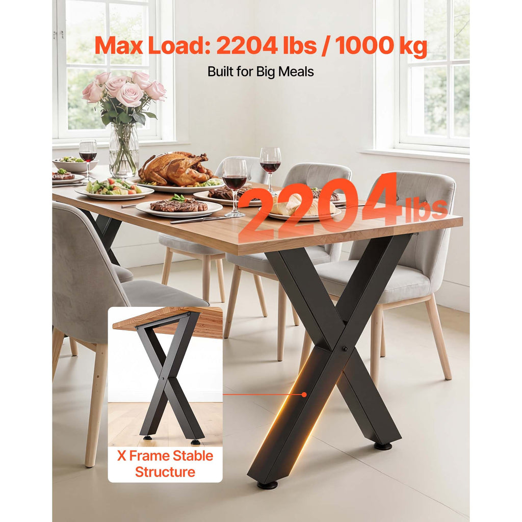 VEVOR Modular X-Frame Furniture Legs