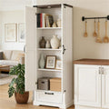 Country-Style Pantry Cabinet with Flexible Storage