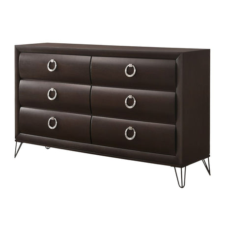 Tablita Dark Merlot Six-Drawer Dresser