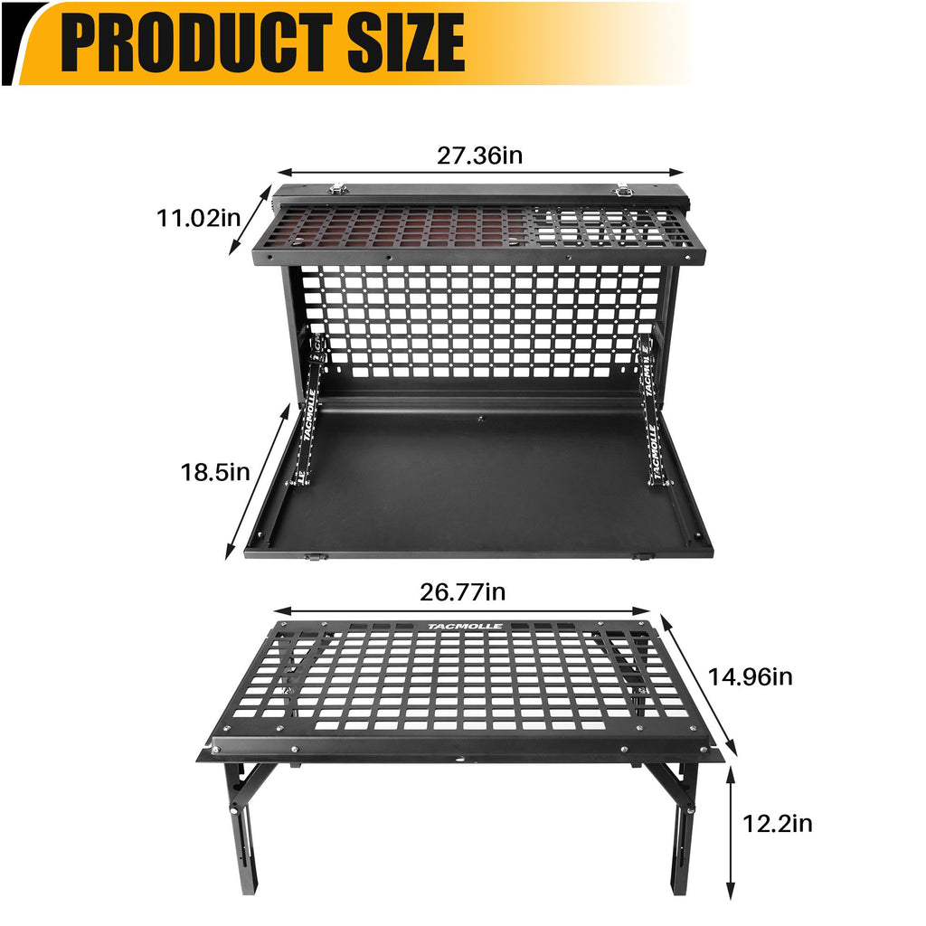 Tailgate Storage Box with Concealed Table for Bronco – Expand Cargo & Workspace