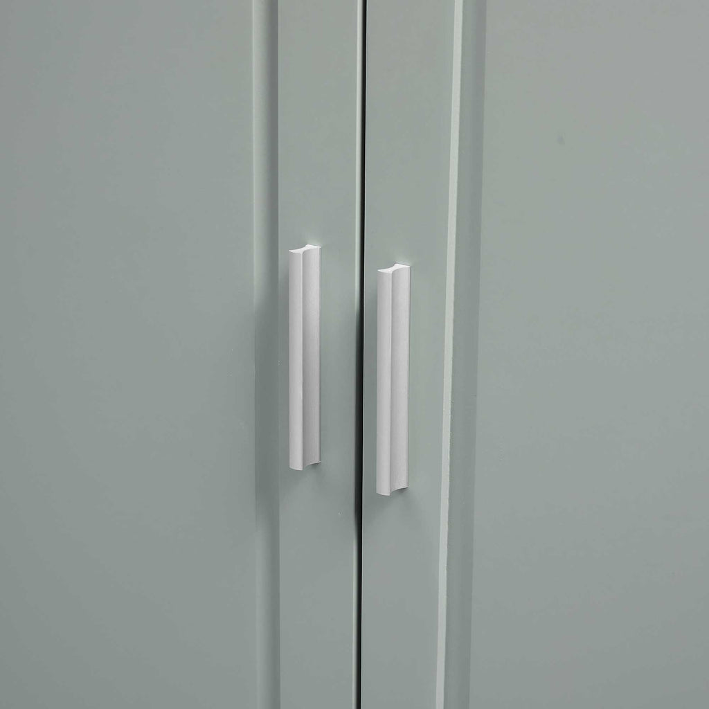 Tall Storage Cabinet with Doors and Three Drawers