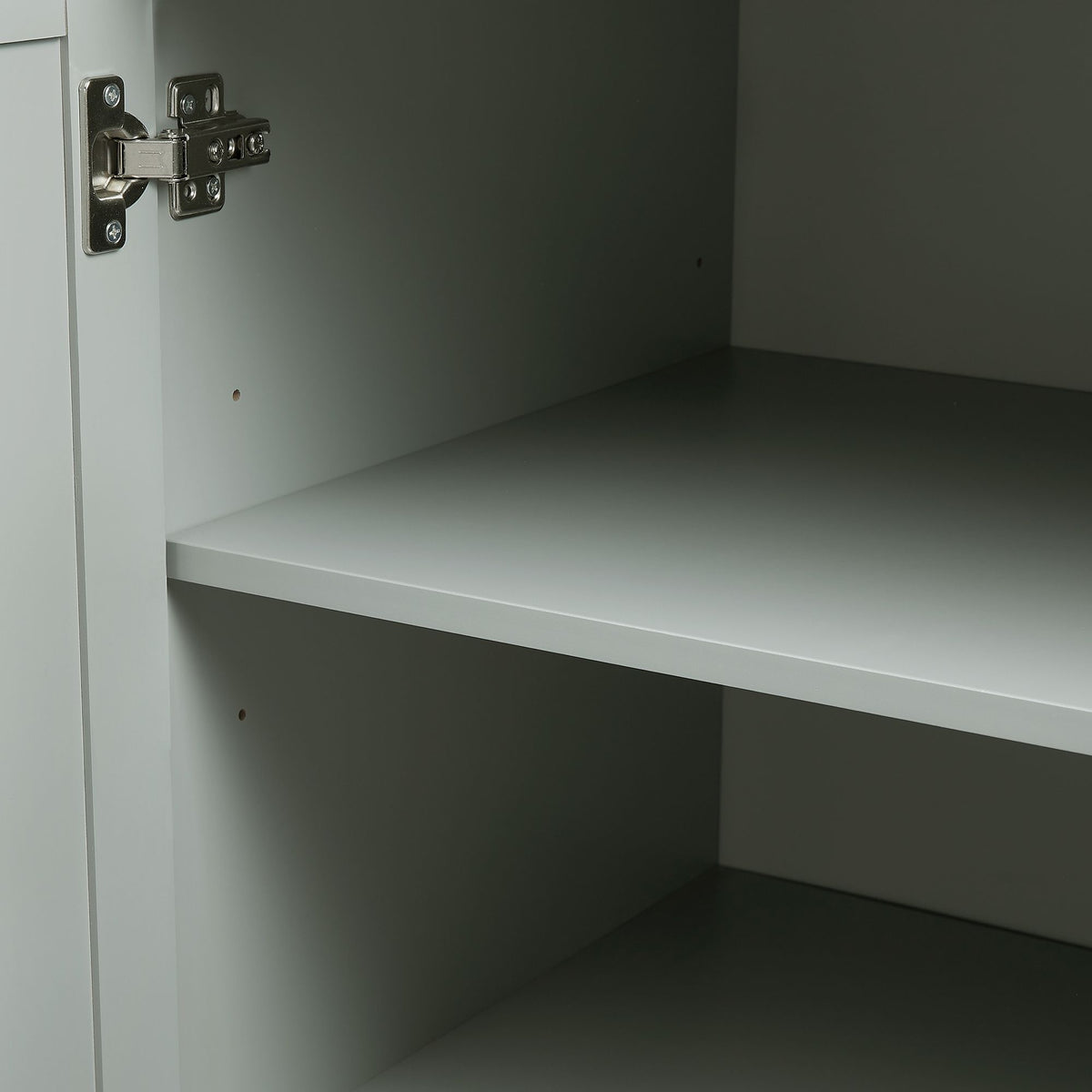 Tall Storage Cabinet with Doors and Three Drawers