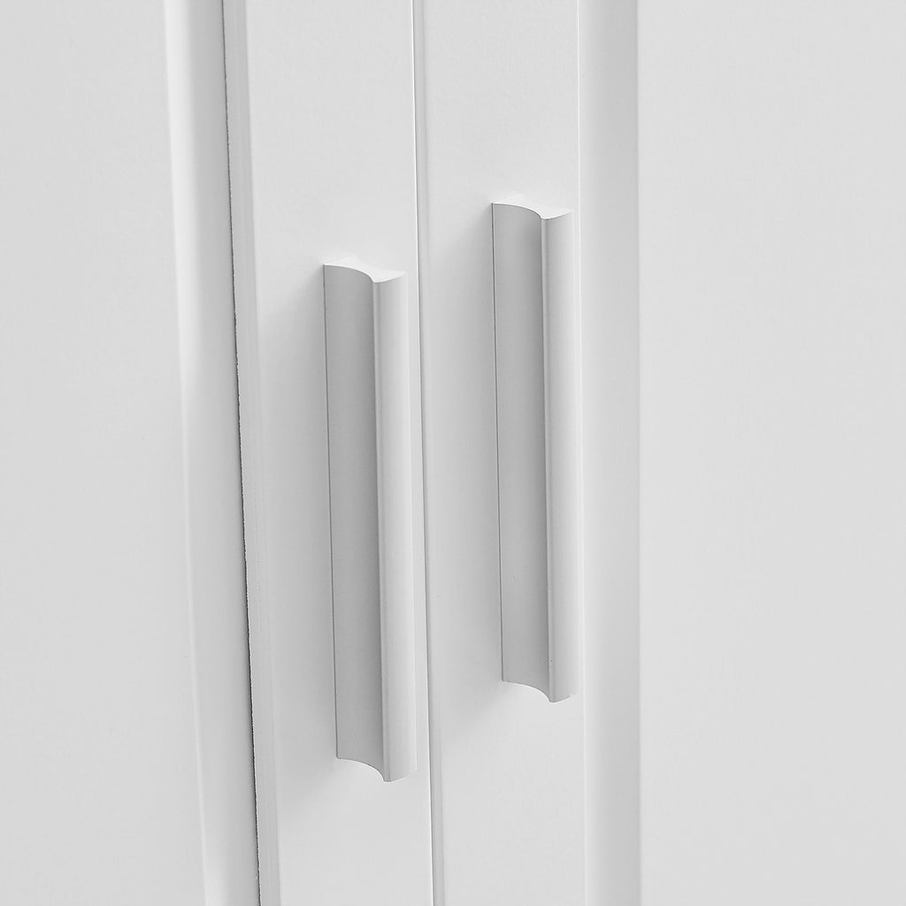 Tall Storage Cabinet with Doors and Three Drawers