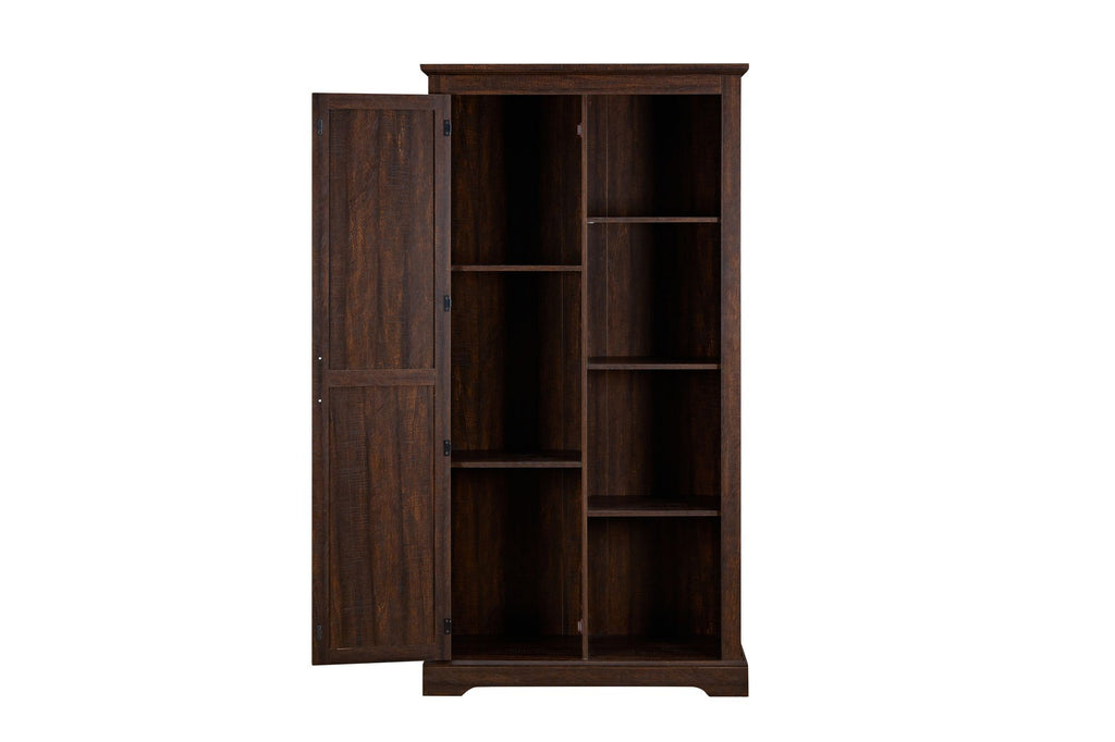 Farmhouse Barn Door Storage Cabinet for Kitchen Pantry