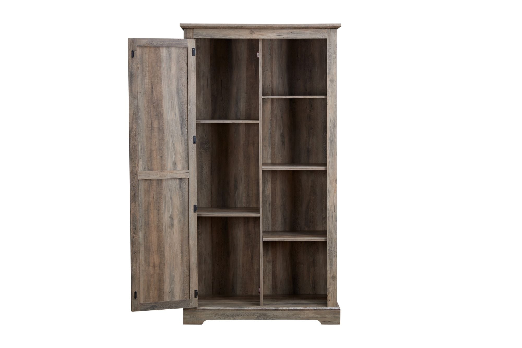 Farmhouse Barn Door Storage Cabinet for Kitchen Pantry