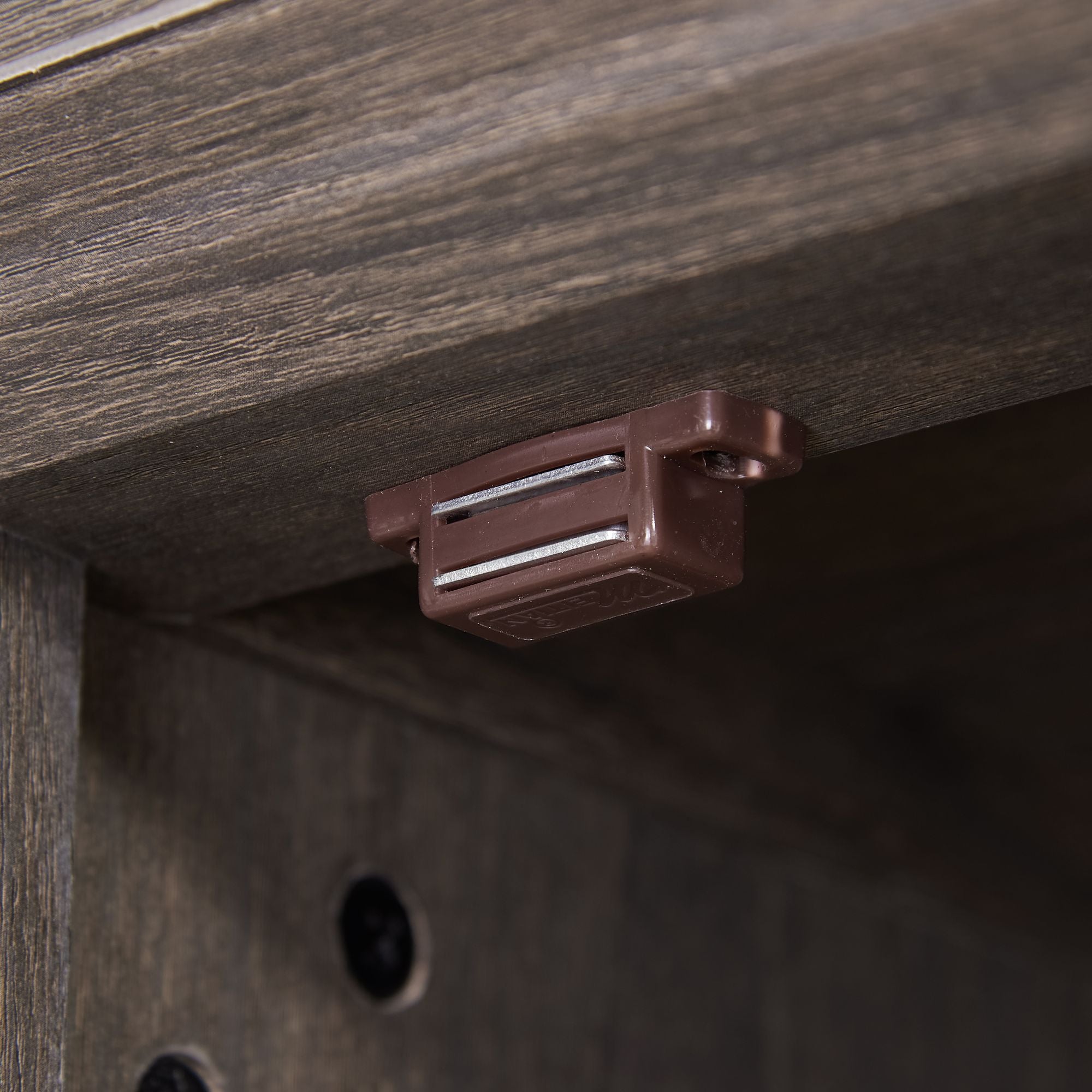 Classical Farmhouse Glass-Door Storage Cabinet