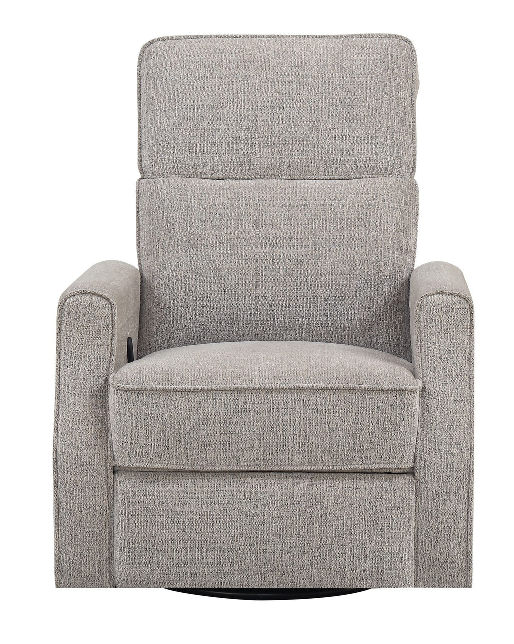 Tan Swivel Gliding Recliner – No-Tool Setup, Wheat Color Palette