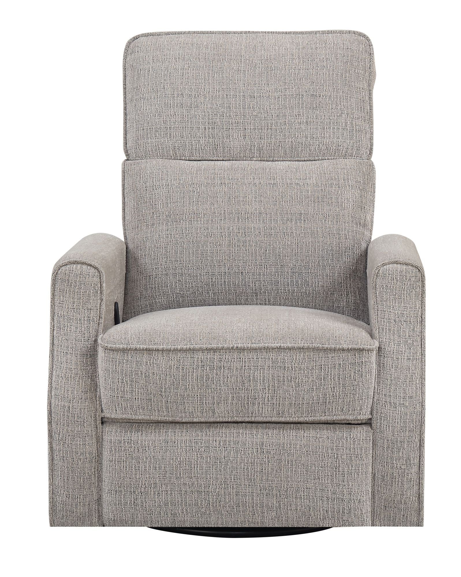Tan Swivel Gliding Recliner – No-Tool Setup, Wheat Color Palette