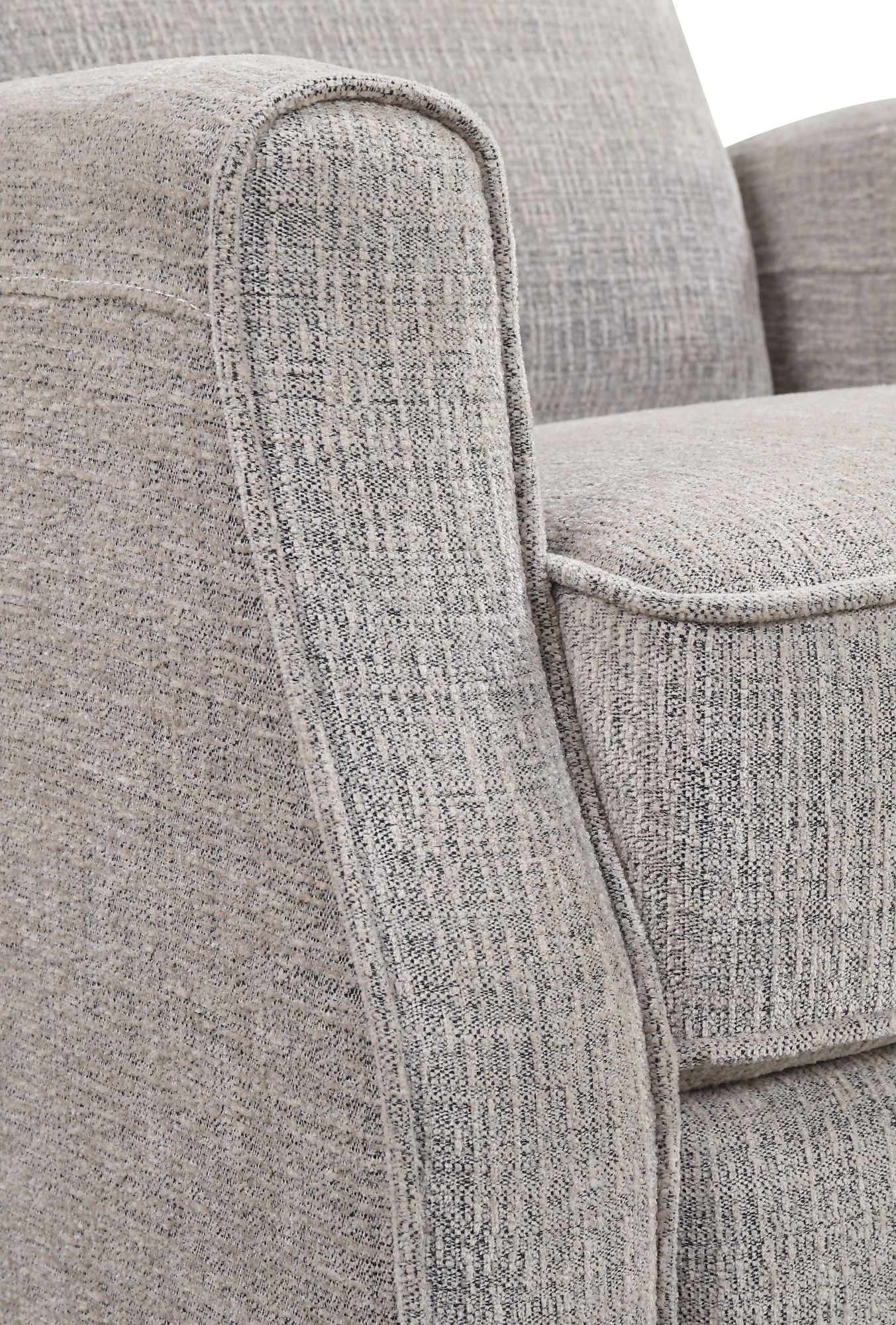 Tan Swivel Gliding Recliner – No-Tool Setup, Wheat Color Palette