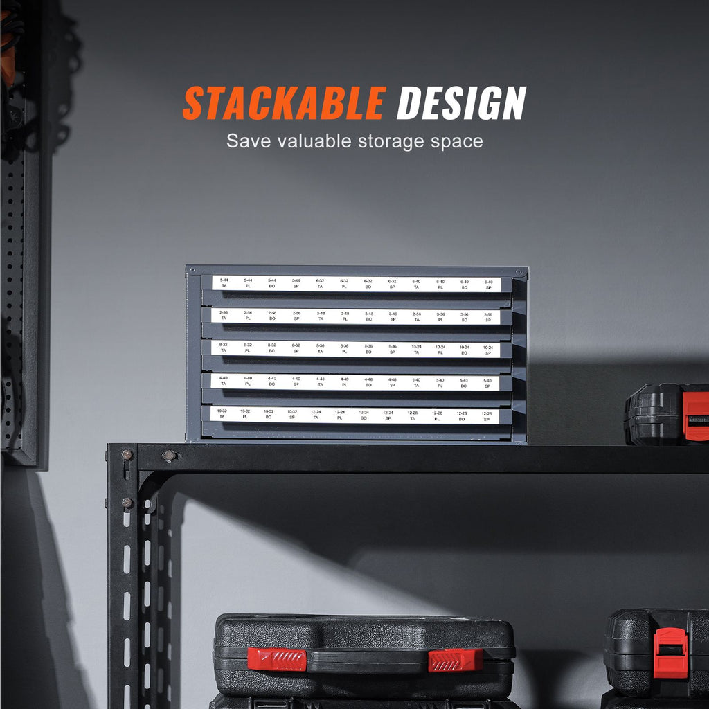 Five-Drawer Tap Organizer Cabinet for Workshops