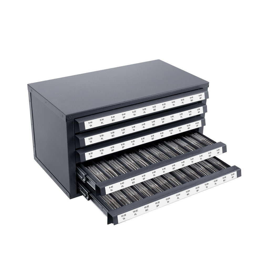 Five-Drawer Tap Organizer Cabinet for Workshops