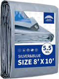 Multipurpose water-ready Tarp Cover with Metal Grommets and Reinforced Edges