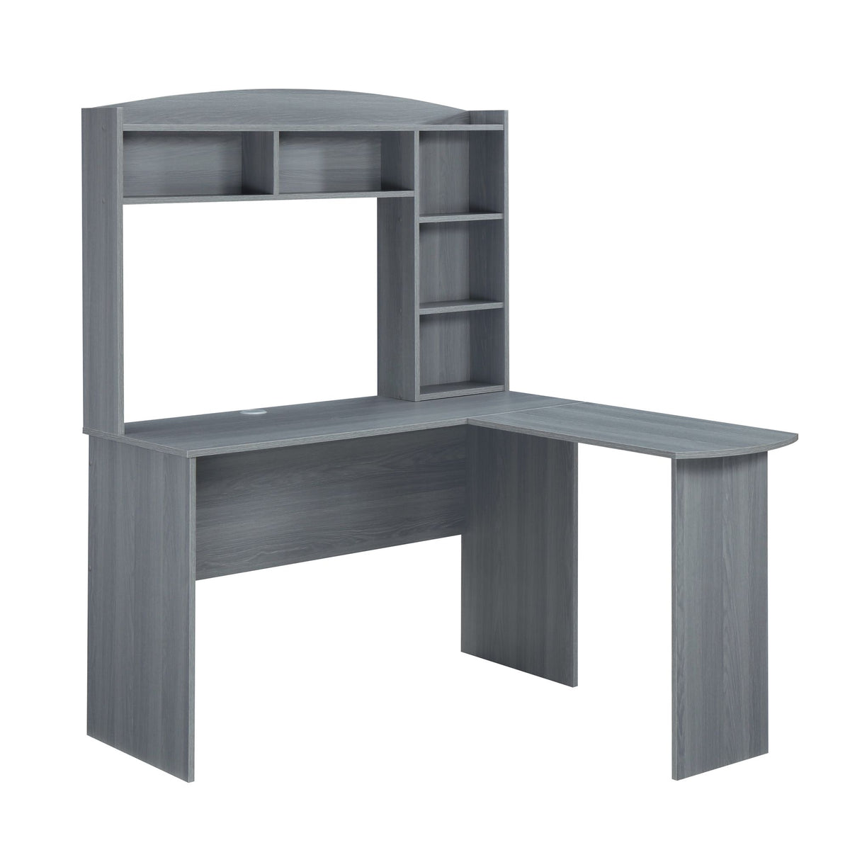 Techni Mobili L-Shaped Desk with Integrated Hutch