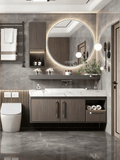 Wall-Mounted Rectangular Mirror with Metal Frame and Round Corners - PS13-70